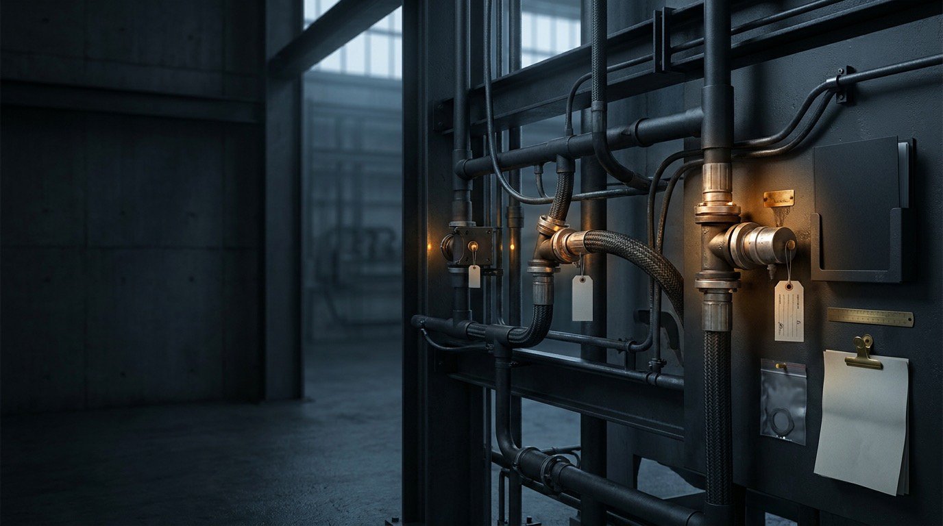 A connected exposure-ranking system of industrial pipes and tagged pressure points