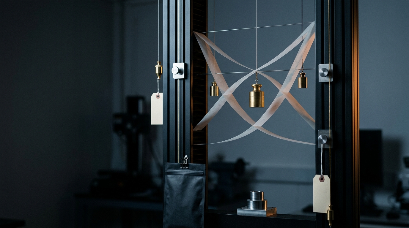 A physical uncertainty model with suspended weights and scenario curves
